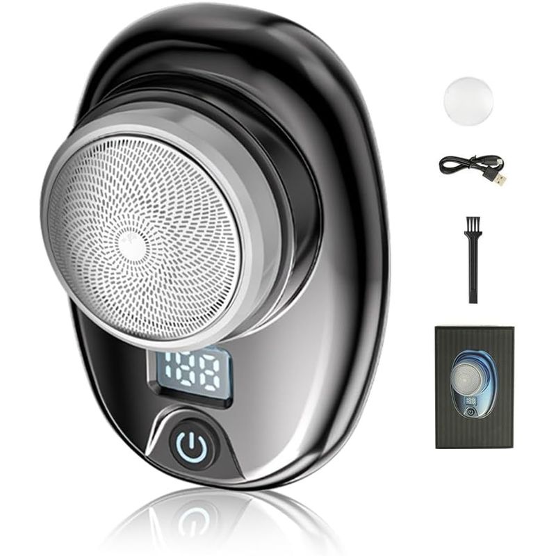 KUANGYE - Afeitadora Eléctrica Portátil En Seco Y Húmedo Para Hombre