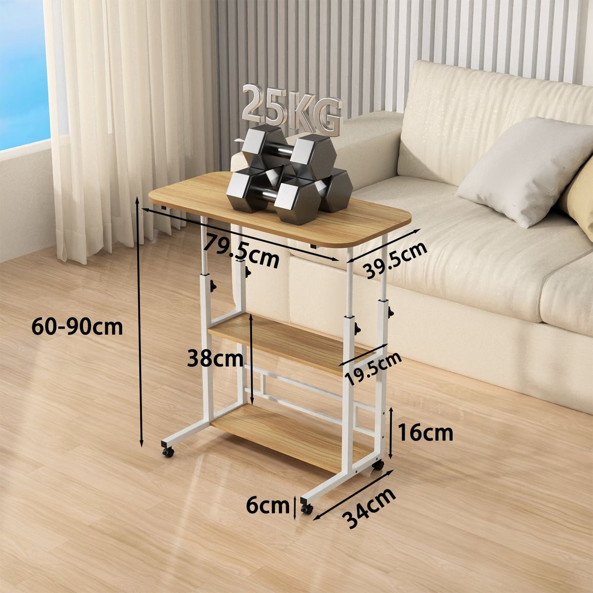 YAYKO - Escritorio y estantería en una mesa multifuncional