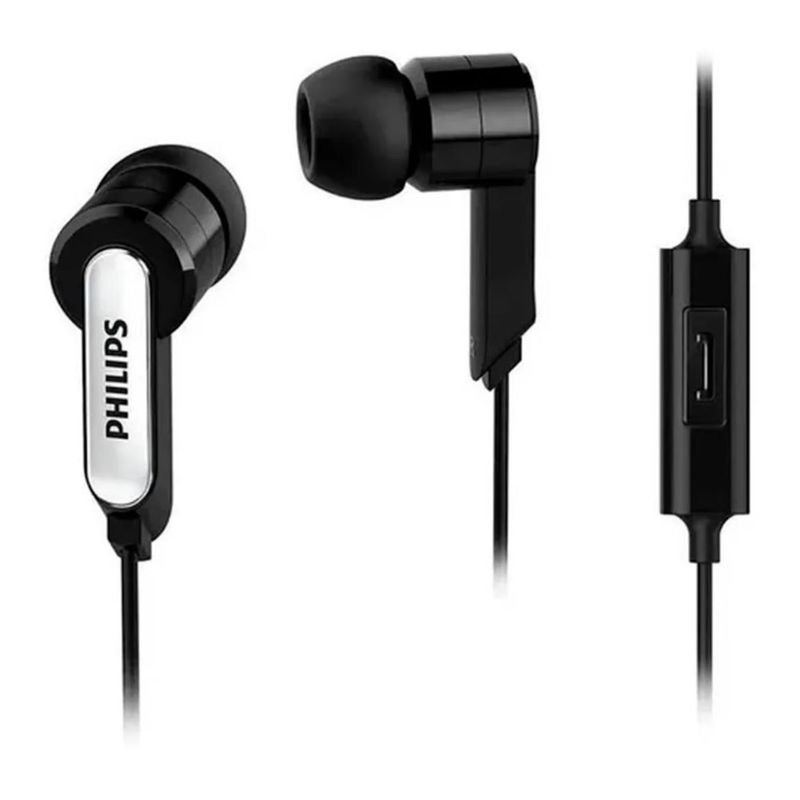 PHILIPS - Audifonos Alambricos Manos Libres Jack 35mm Negro SHE1405BK.
