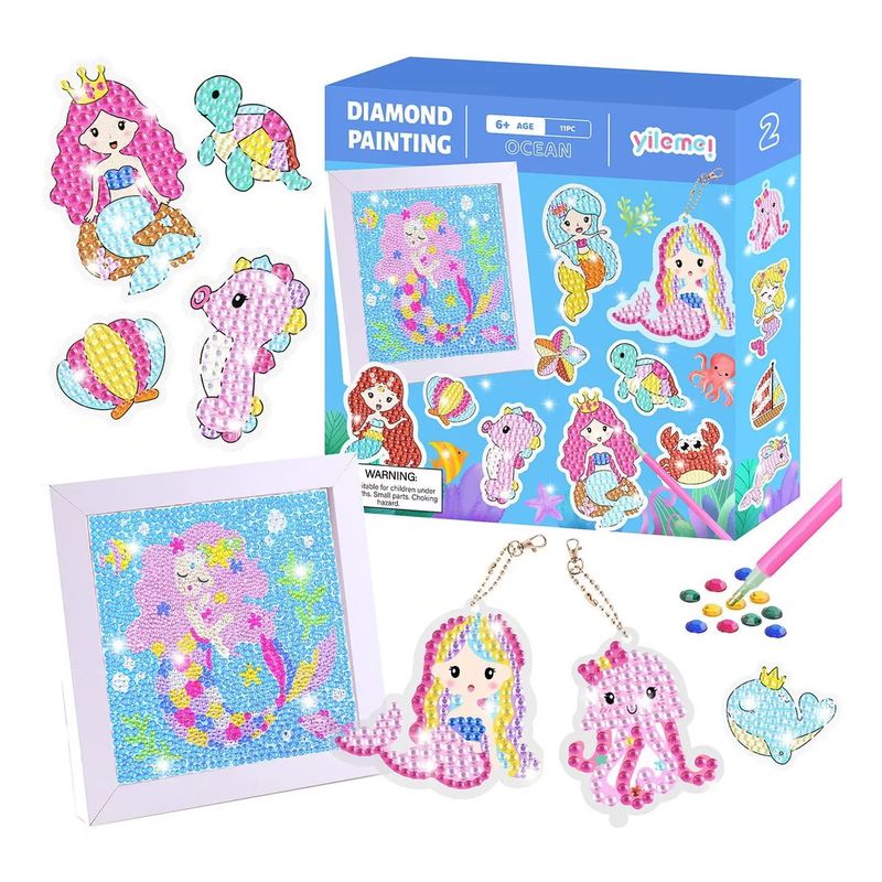 LUKOVEE - Kit De Pintura Diamantes 5d Diy Para Niños Con Marco