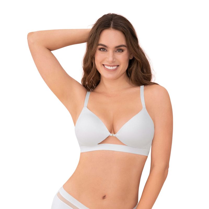LEONISA - Sostén de realce alto Sexy Bra 091089 Blanco