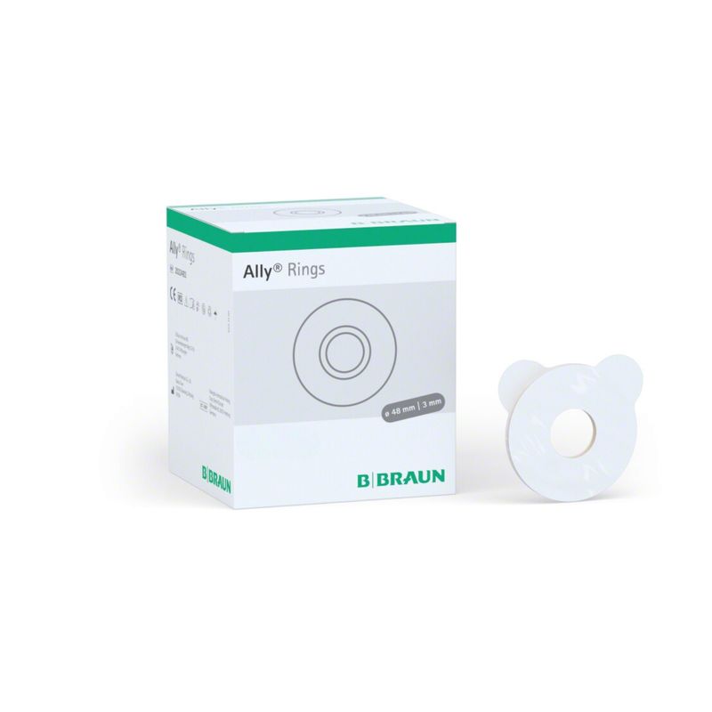 BRAUN - Ally Anillos 48mm -3mm Moldeable BBraun Ostomia Caja 10 unidades