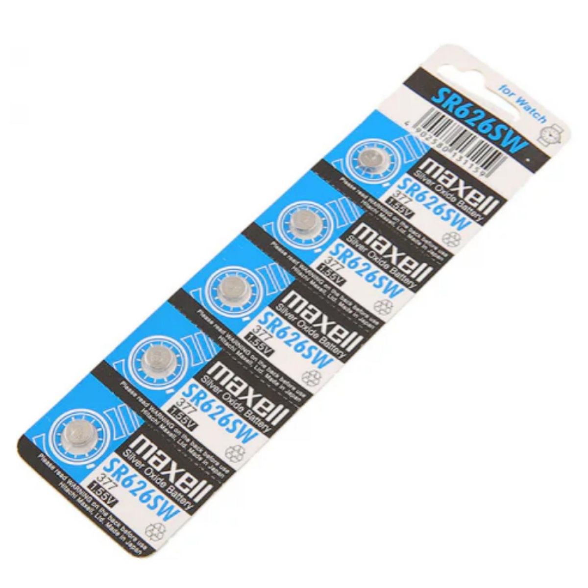 MAXELL - Pack 5 Pilas SR626SW Para Reloj XR6265 Maxell