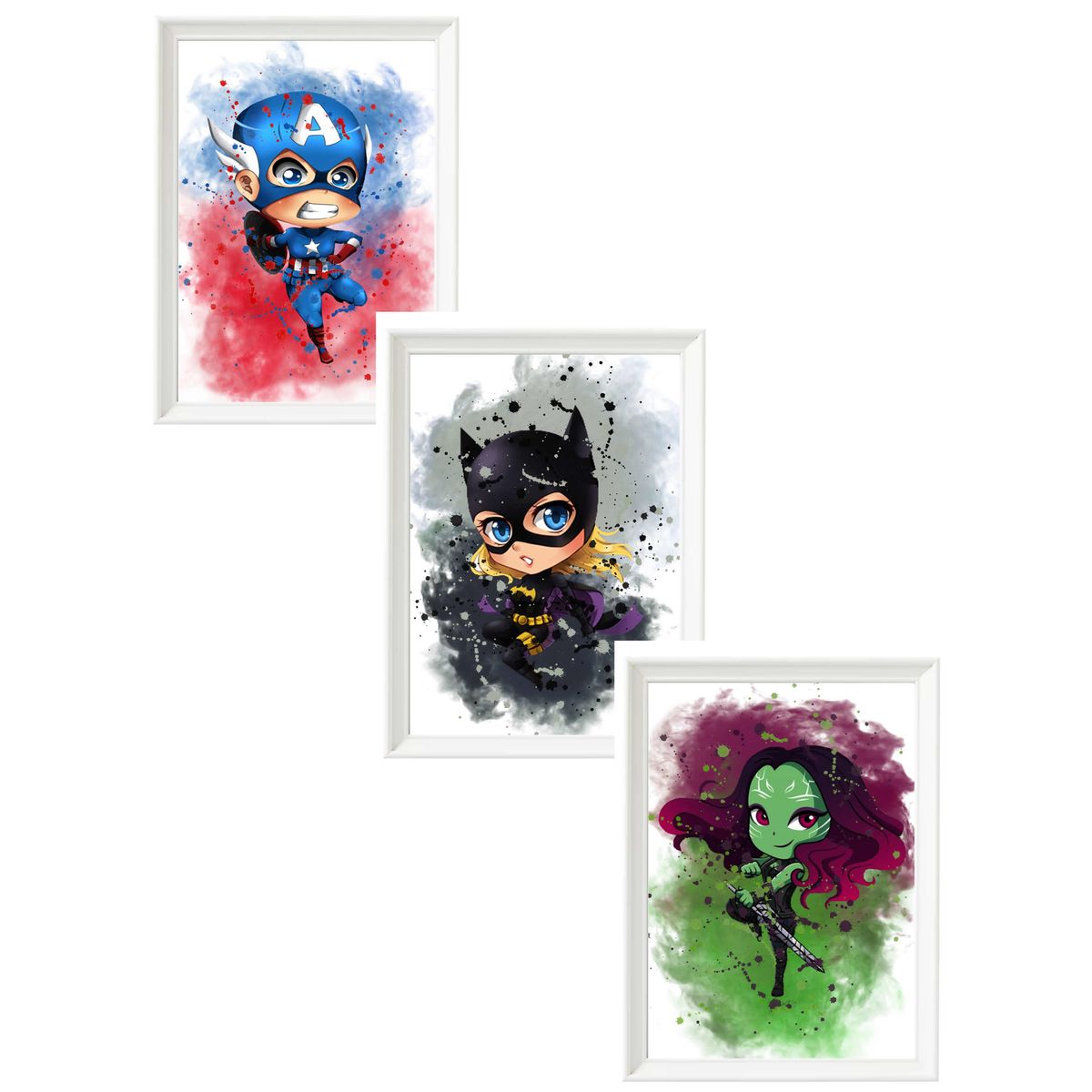 DECORACION CREATIVA - Set Cuadros Infantil DC - Heroinas Lady 1