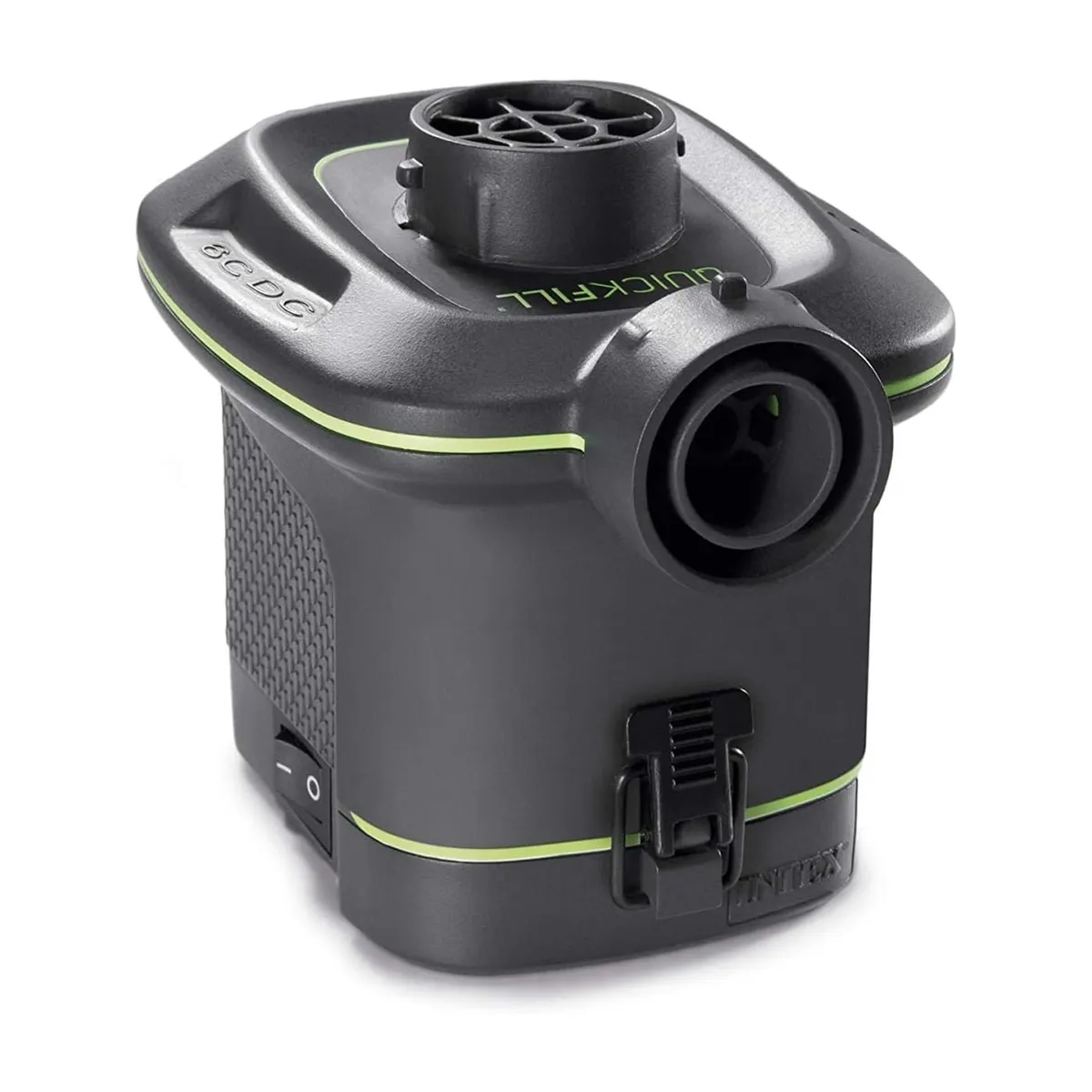 INTEX - Colchón Inflable con Inflador a Pilas INTEX 2 Plazas Prestige Downy