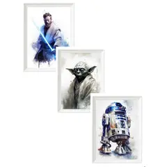 DECORACION CREATIVA - Set Cuadros Reproducciones IA Starwars