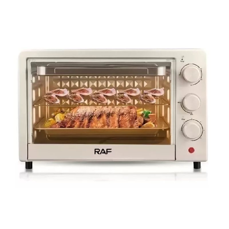 ANGELES DEL HOGAR - Horno Eléctrico De Mesa Raf 22 Litros Con Timer. 1200 Watts