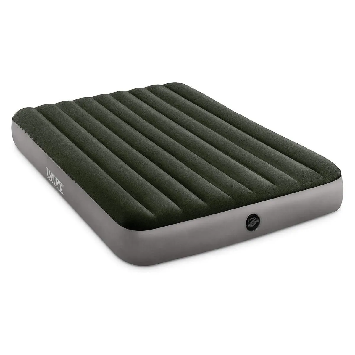 INTEX - Colchón Inflable con Inflador de Pie INTEX 2 Plazas Downy 152x203x25cm