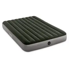INTEX - Colchón Inflable con Inflador de Pie 2 Plazas Downy 152x203x25cm