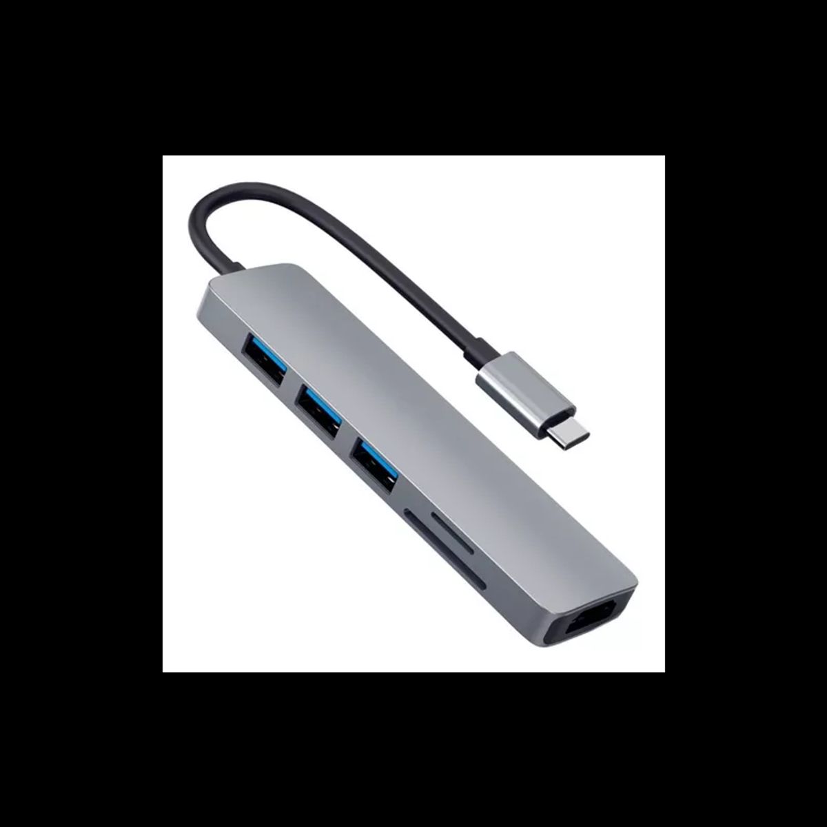 PHILCO - HUB Philco USB-C Multi puerto HDMI 4K 30hz, USB 3.0, 2.0, SD, Micro SD