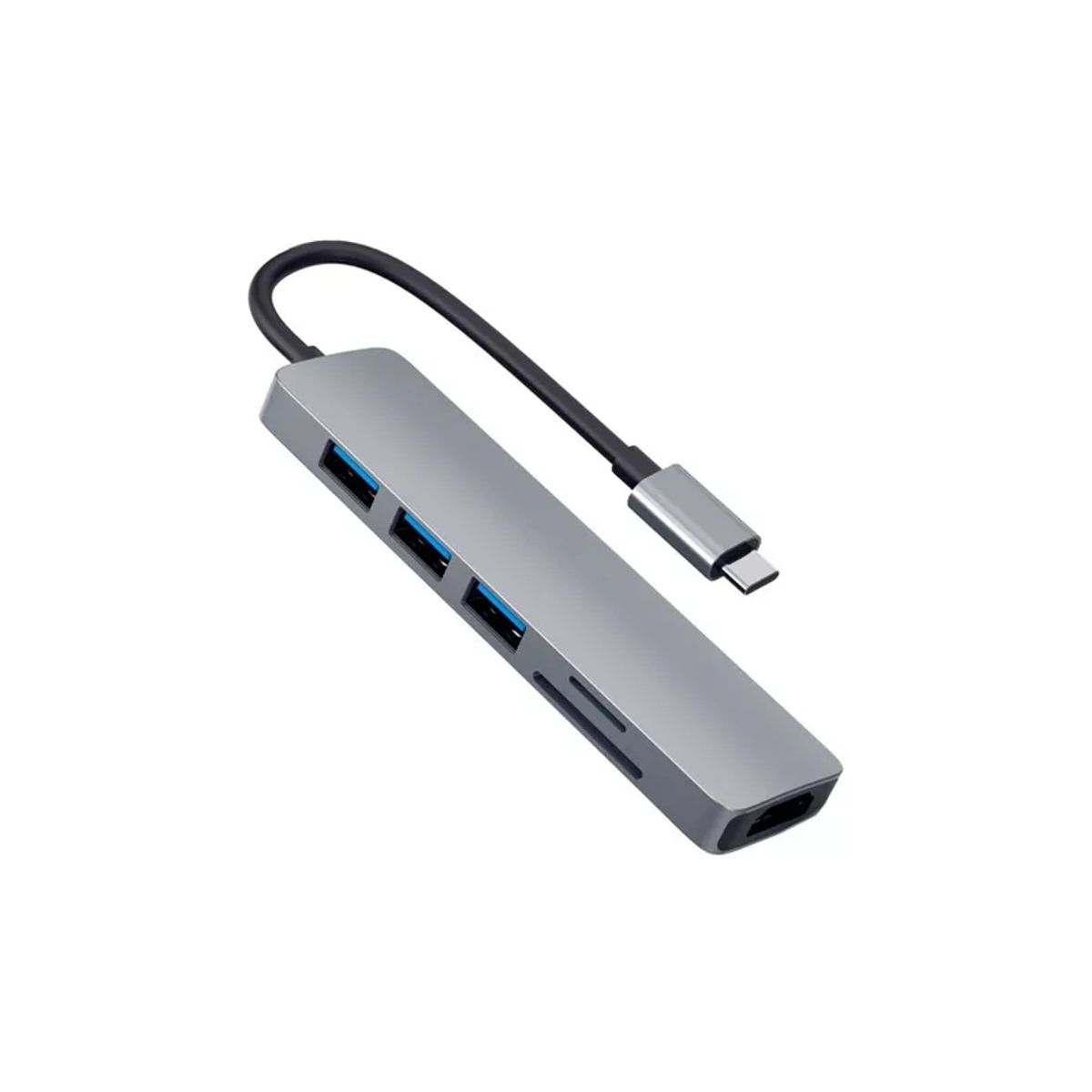 PHILCO - HUB Philco USB-C Multi puerto HDMI 4K 30hz, USB 3.0, 2.0, SD, Micro SD