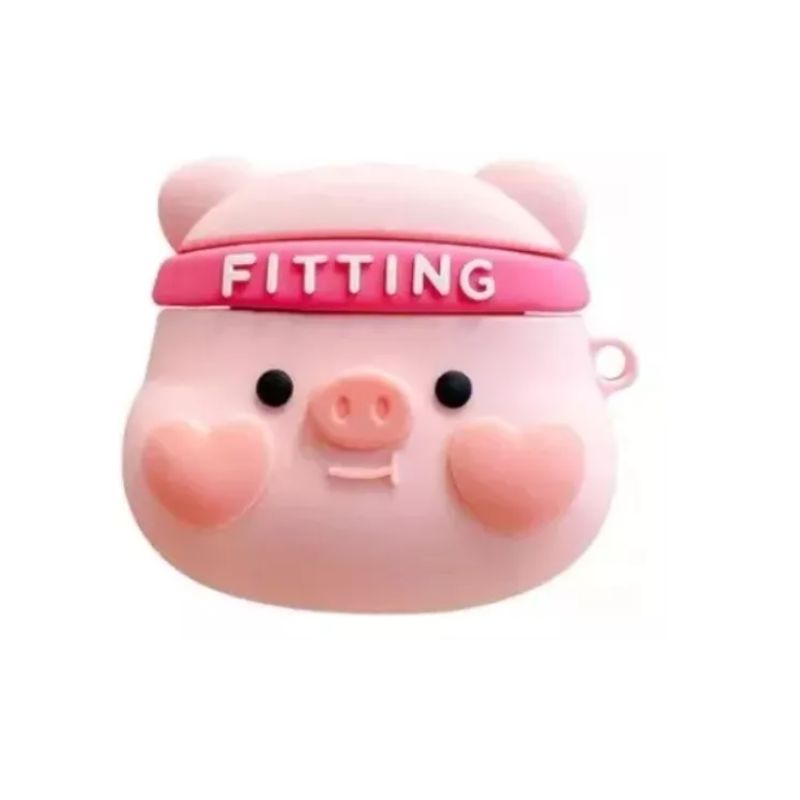 GENERICO - Funda De Silicona Animada Para AirPods 3-ROSA