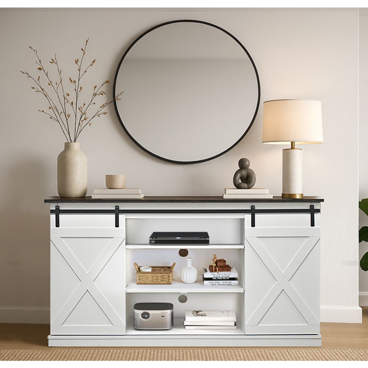 MSA MUEBLES SANTA ANA - Rack Para Tv 60 Caburga White