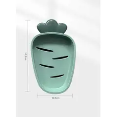 GENERICO - Pack 10 Jabonera Plastica Diseño Zanahoria