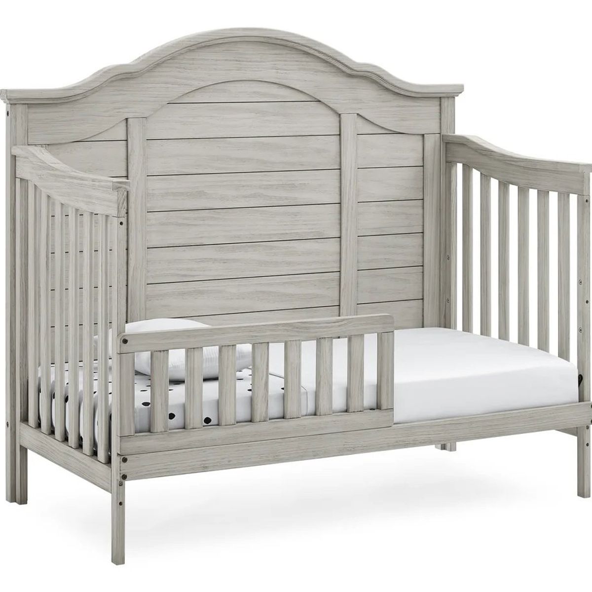 SIMMONS - Cuna de madera solida convertible 6 en 1 Asher Rustic