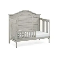 SIMMONS - Cuna de madera solida convertible 6 en 1 Asher Rustic