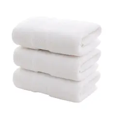 GENERICO - Pack 4 Toalla Blanca Mano Algodon Peluqueria Hotel Spa 35x75