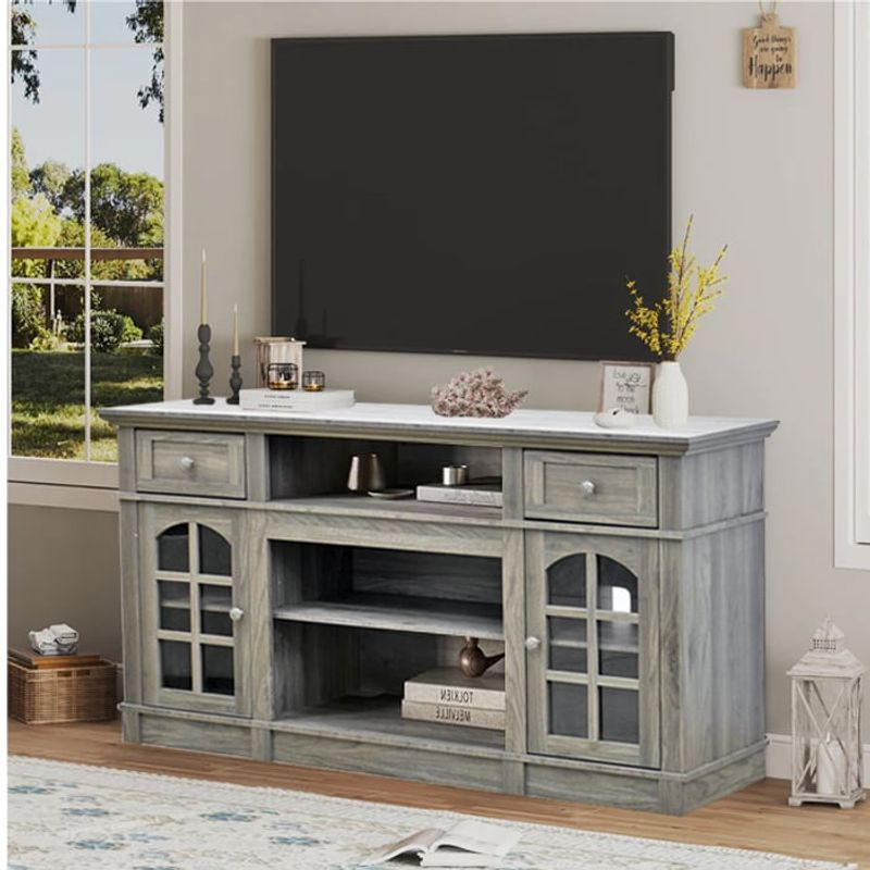MSA MUEBLES SANTA ANA - Rack Para Tv 60 " Frutillar Grey