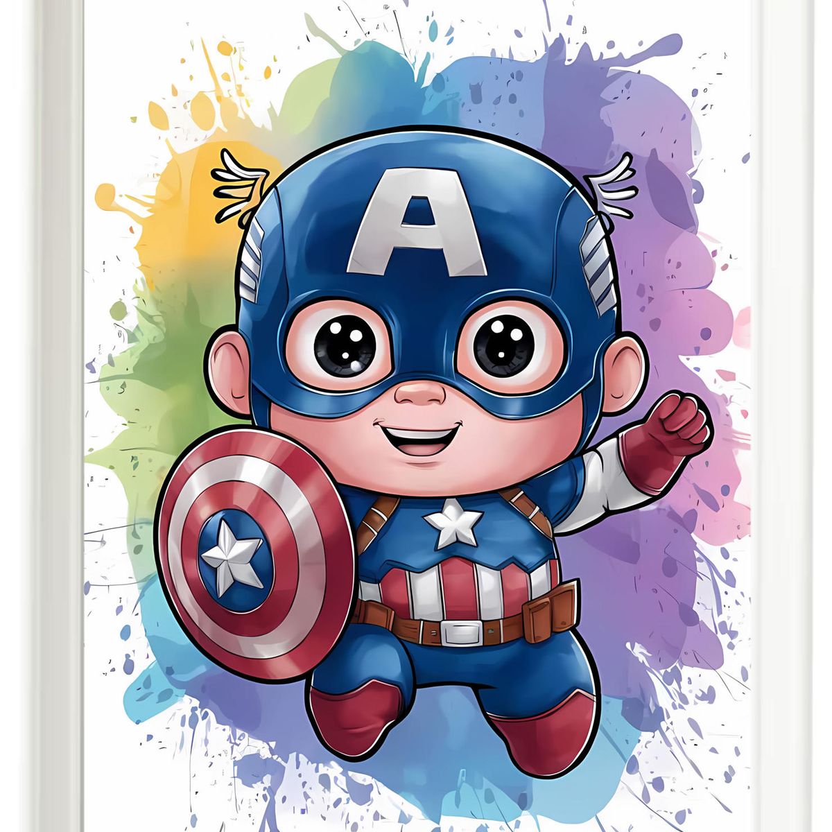 DECORACION CREATIVA - Set Cuadros Infantil - Heroes Baby Originales Advengers 1