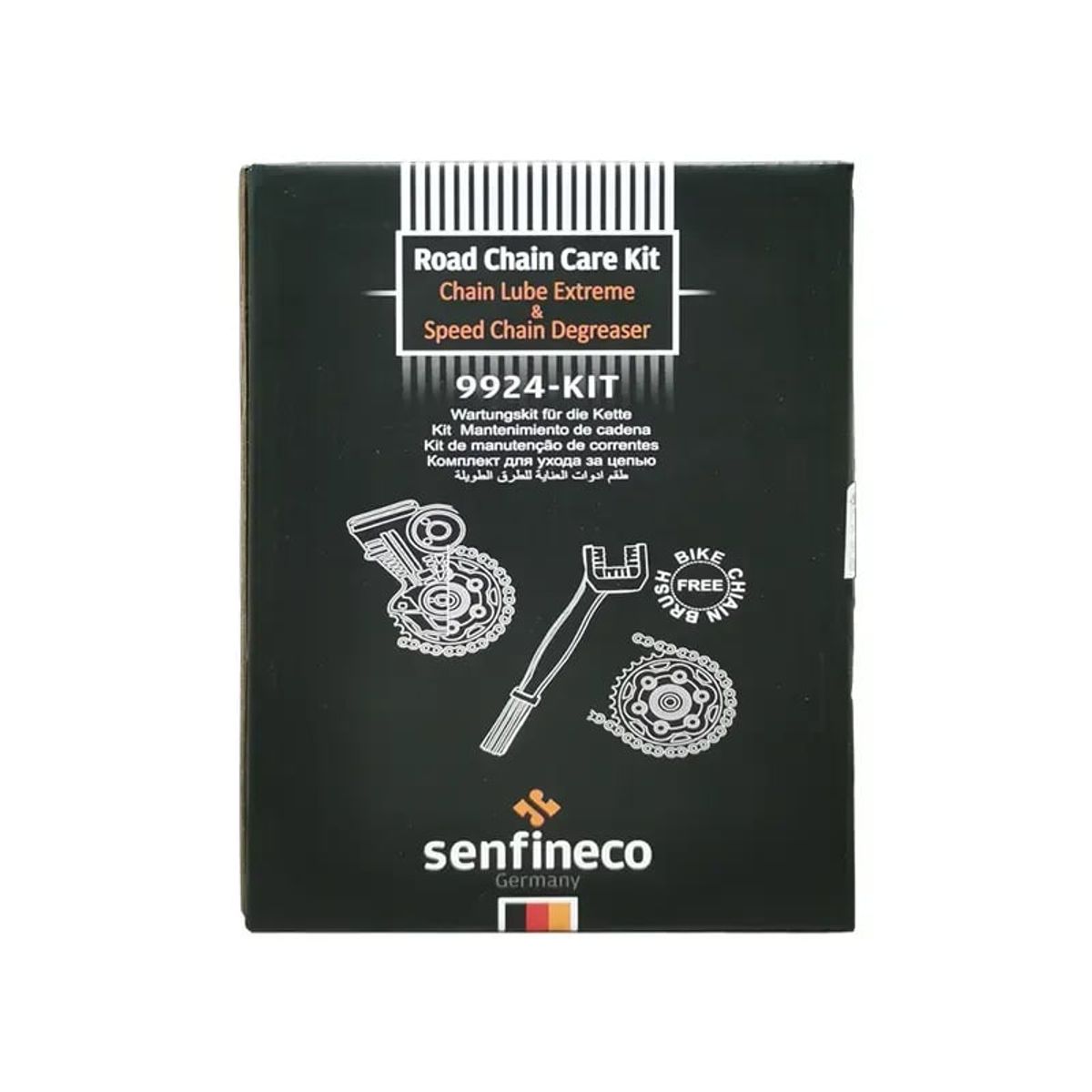 GENERICO - Kit 3 Piezas Mantencion De Cadena Uso Profesional Senfineco