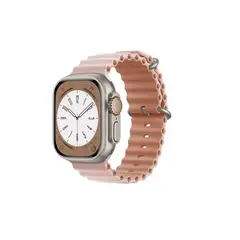 GENERICO - Correa Silicona Ocean Para Apple Iwatch Ultra Transpirable-ROSA