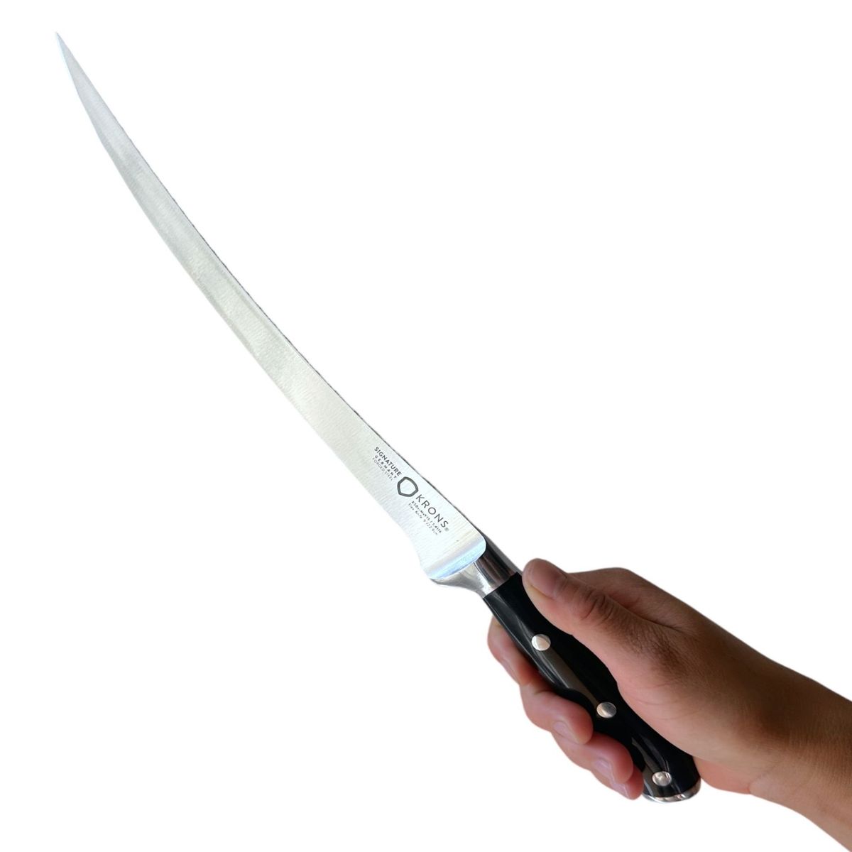 KRONS - Cuchillo Filetero Carne Pollo Pescado Signature 23cm