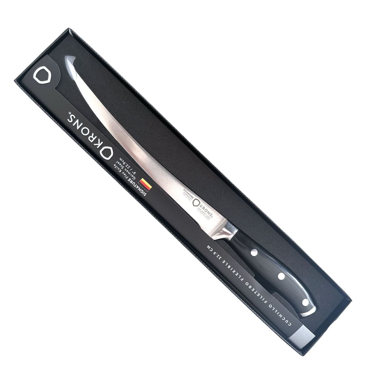 KRONS - Cuchillo Filetero Carne Pollo Pescado Signature 23cm