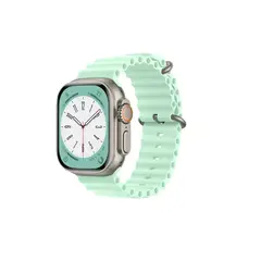 GENERICO - Correa Silicona Ocean Para Apple Iwatch Ultra Transpirable-VERDE CL