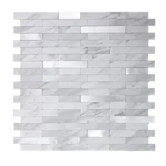 MERCAR RAY - Mosaico autoadhesivo PVC-aluminio 30.6 x 29.7 cm Salpicadero