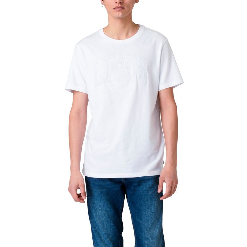 LEVIS - Polera Hombre Graphic Crewneck Tee Blanco Levis