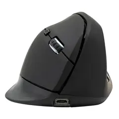 PHILCO - Mouse vertical ergonómico 6 botones 2.4 ghz negro
