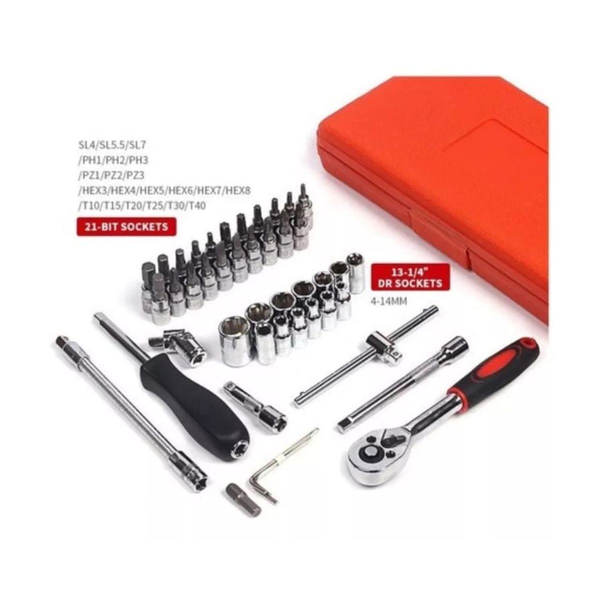 GENERICO - Juegos Dados Anton Tools 46 Piezas Con Rache