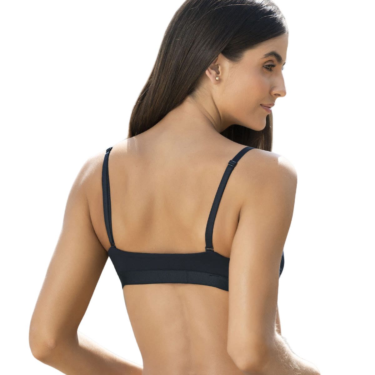 LEONISA - Daily-Sexy Top con abertura frontal 091098 Negro