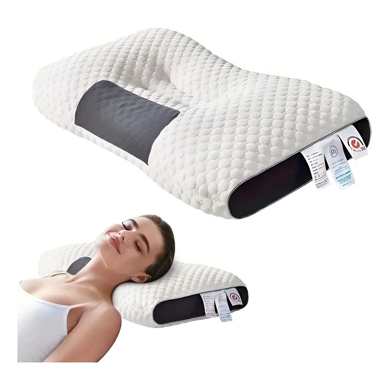 GENERICO - Almohada Ergonomica 3d Ortopedica Cojin Cuello Cervical