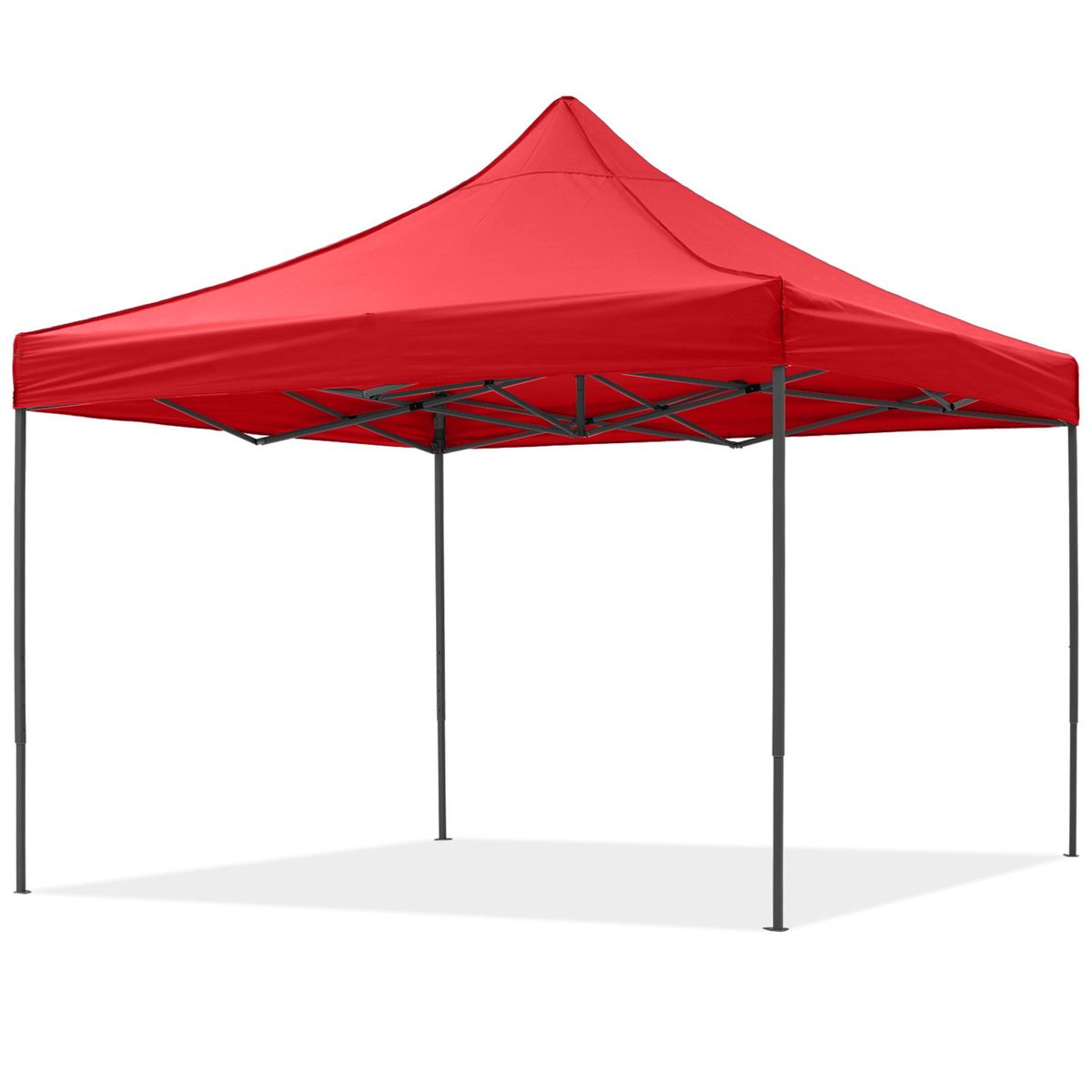 SOMBRATEC - Toldo Plegable 3x3 m rojo tipo araña.