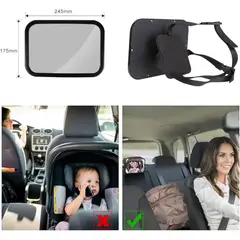 GENERICO - Espejo Para Auto XL Baby Mirror 360 universal Bebe