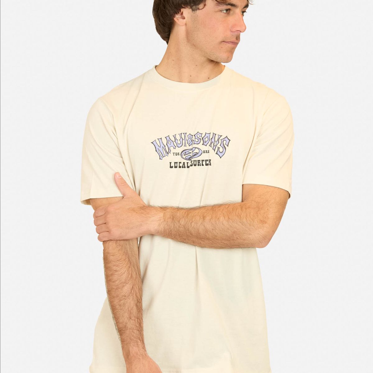 MAUI AND SONS - Polera MC Starry Night Beige Hombre Maui And Sons