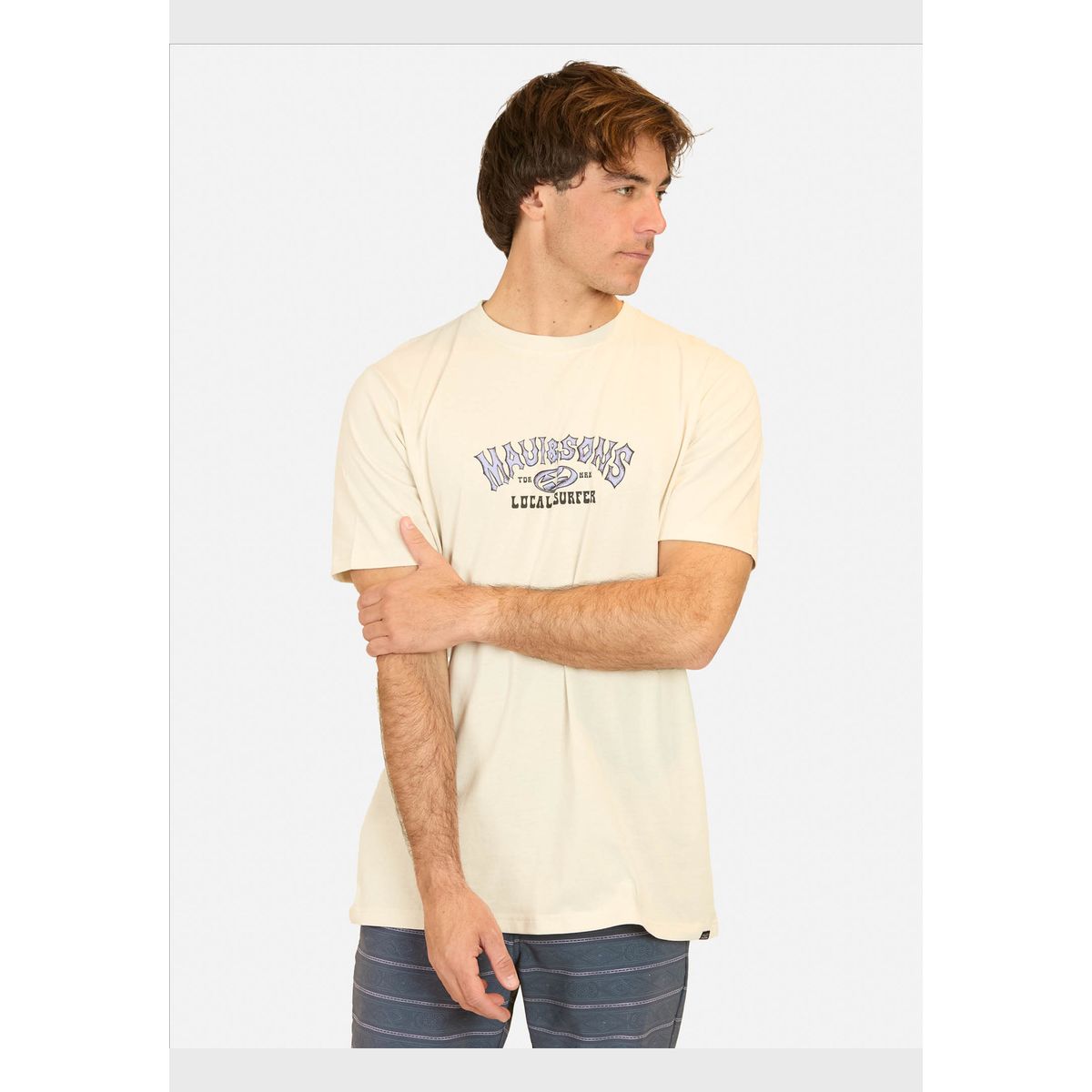 MAUI AND SONS - Polera MC Starry Night Beige Hombre Maui And Sons