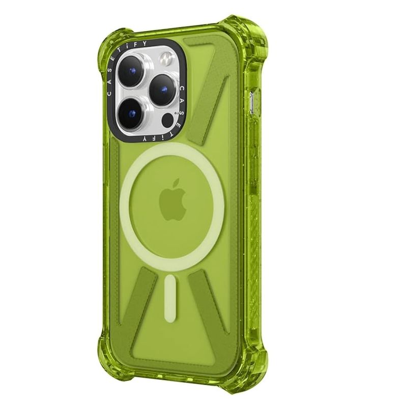 JOIGO - Carcasa Tipo Casetify Para iPhone 14 Pro Fluor Verde