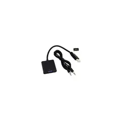 GENERICO - Adaptador Hdmi A Vga Audio 1080p Full Hd Con Cable Auxiliar