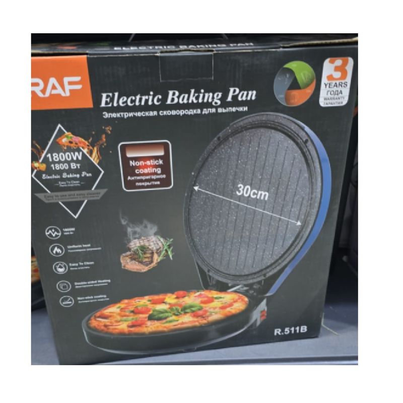 ANGELES DEL HOGAR - Parrilla para asar pizza gourmet, 1800 W, doble, 220 voltios