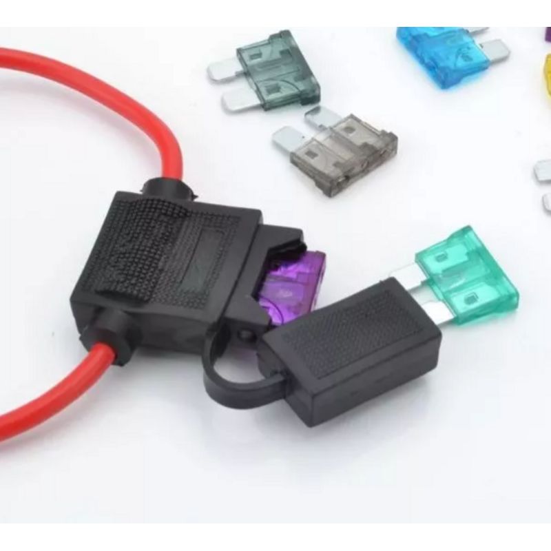 GENERICO - Porta Fusible Tipo Ato Con Tapa Y Fusible 15a