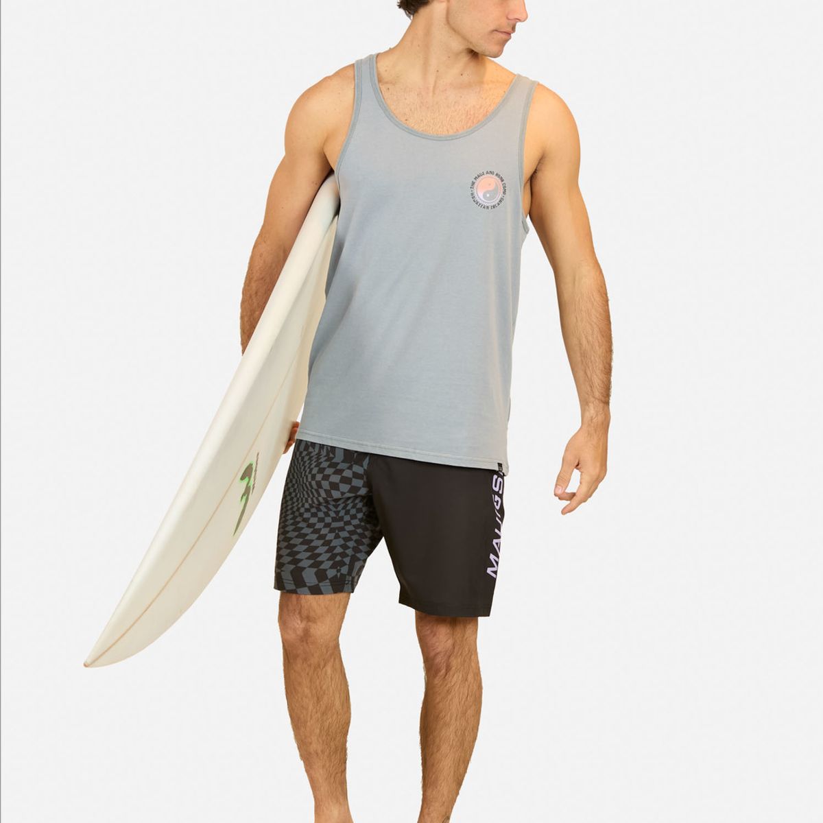 MAUI AND SONS - Polera SM Hawaiian Island Gris Hombre Maui And Sons