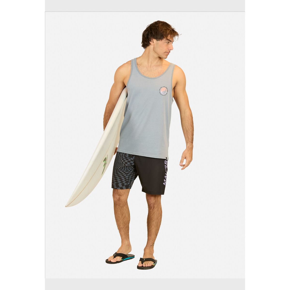 MAUI AND SONS - Polera SM Hawaiian Island Gris Hombre Maui And Sons