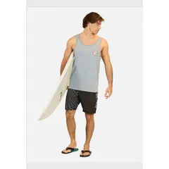 MAUI AND SONS - Polera SM Hawaiian Island Gris Hombre