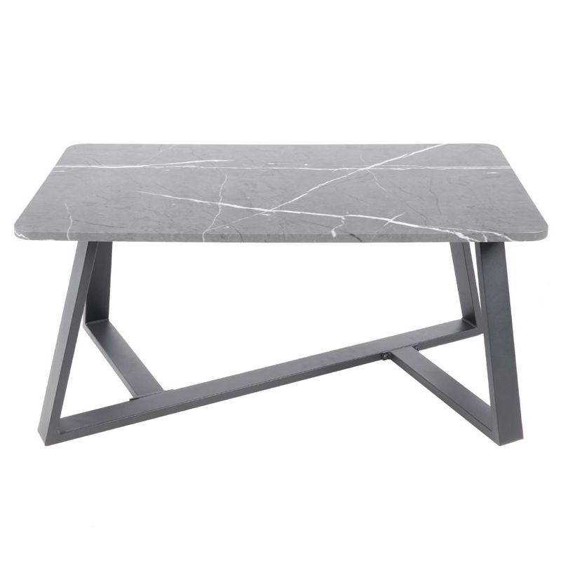 KLIK - Mesa de centro marmol MDF Gris 100x50