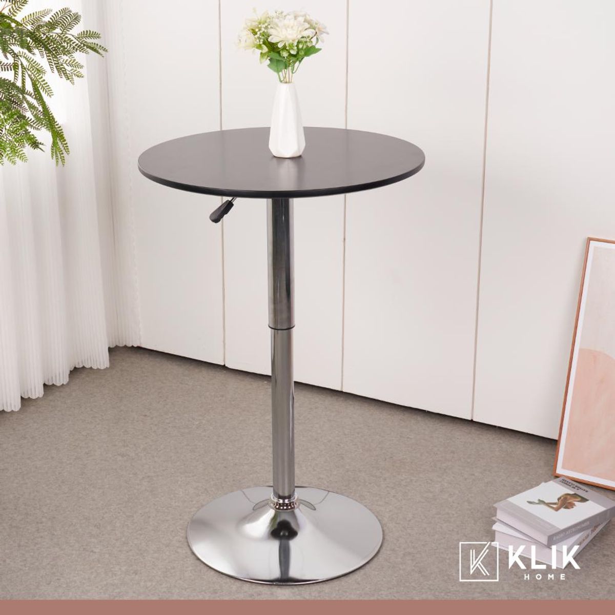 KLIK - Mesa de centro alta ajustable - Negra KLIK
