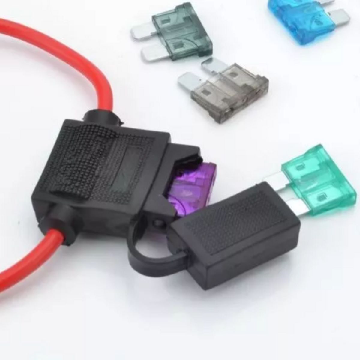 GENERICO - Porta Fusible Tipo Ato Con Tapa Y Fusible 30a