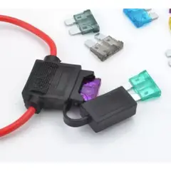 GENERICO - Porta Fusible Tipo Ato Con Tapa Y Fusible 30a