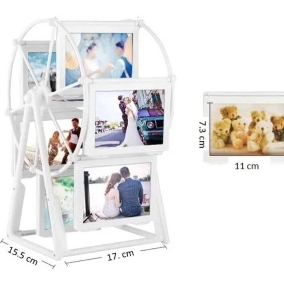 GENERICO - Rueda Porta Retrato Giratorio 12 Fotos De Escritorio..